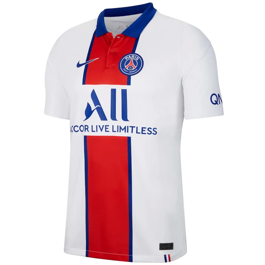 Thailand Trikot Paris Saint Germain Auswarts 2020-21 Weiß Fussballtrikots Günstig